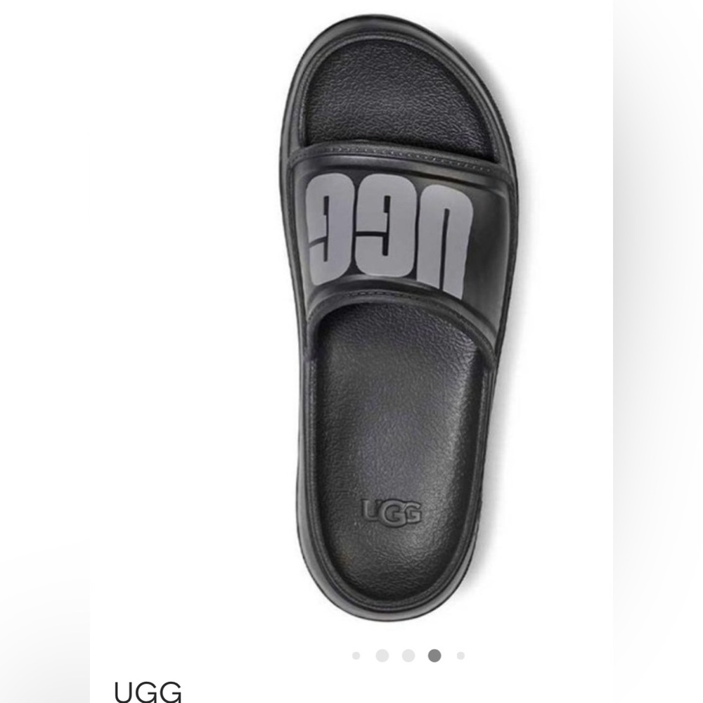 UGG mens 9 slides flops Black Sandals new $75